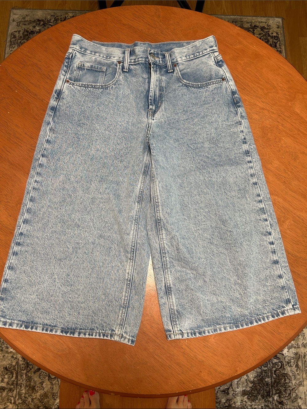 Old Navy Mid Rise Baggy Wide Leg Gauchos